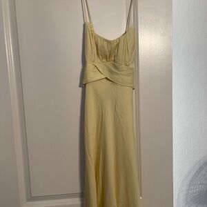 Petal & Pup Strapless Yellow Dress